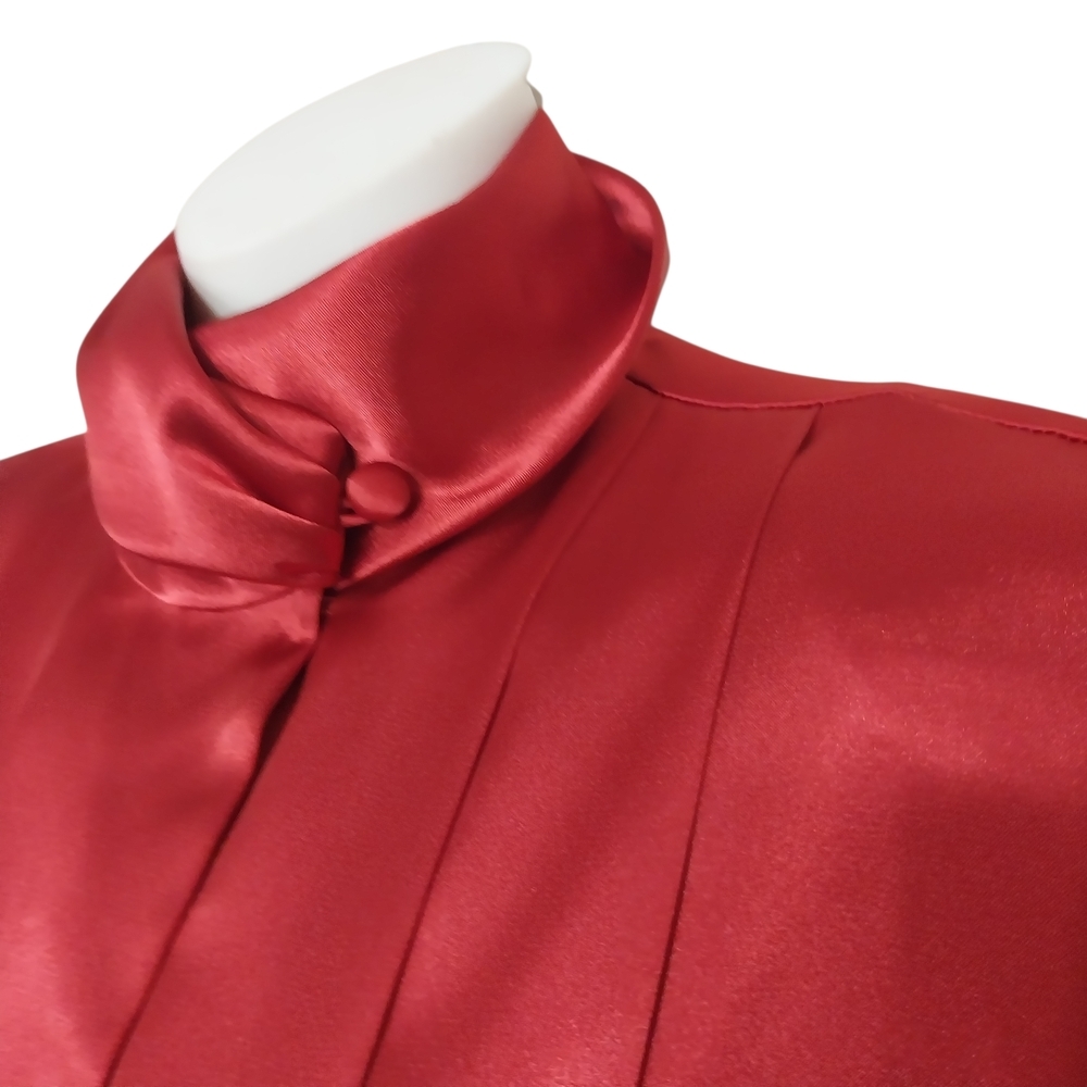 🔵BOGO FREE🔵 Karen Scott Top Red Holiday Sz 8 - Picture 2 of 7